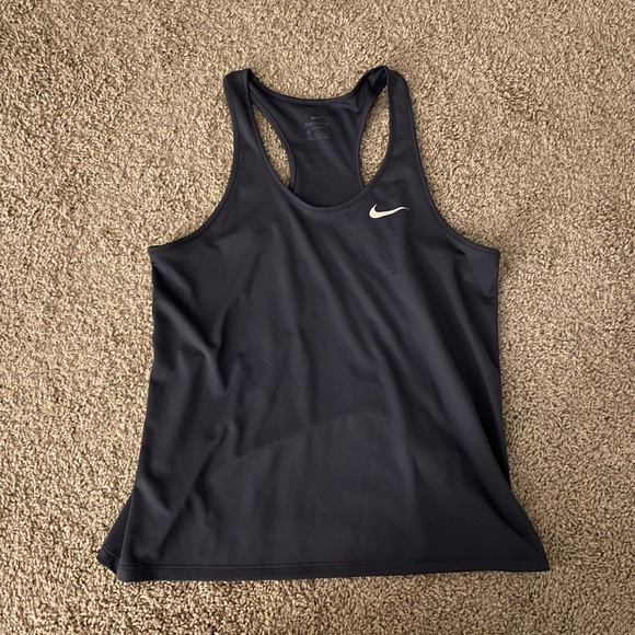 Nike charcoal grey dri fit tank - Picture 1 of 8